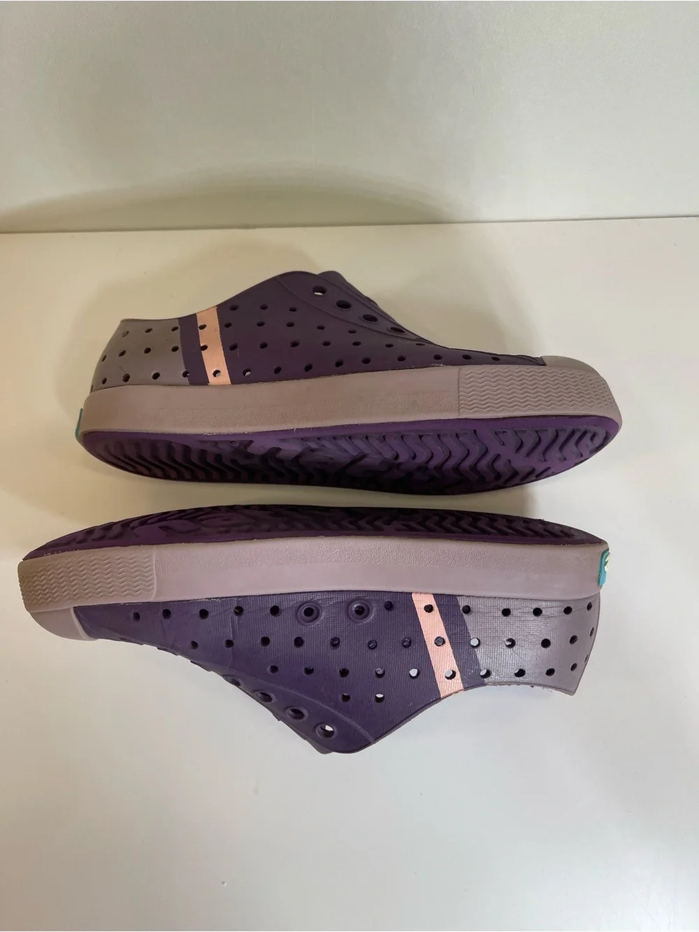 Native Jefferson Shoes Purple Little Kids Child C12 Rubber / Water Shoe Girls